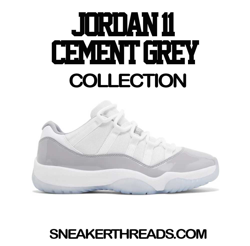 Retro 11 Cement Grey Jacket - icy Bear - Silver