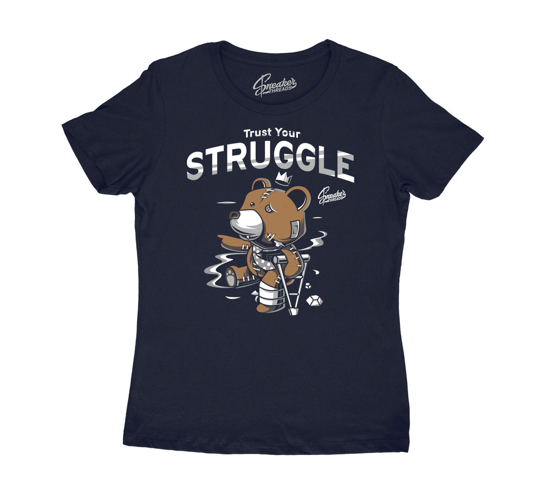 Midnight Navy Jordan 3 sneaker collection matches with shirt collection for ladies