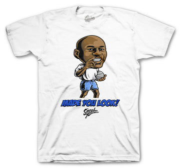 Retro 1 Hyper Royal Shirt - Made You Look - White