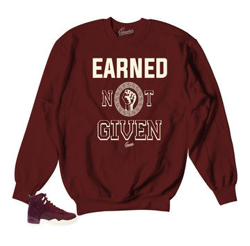 Sweaters match Jordan 12 bordeaux | Crewnecks match retro 12.