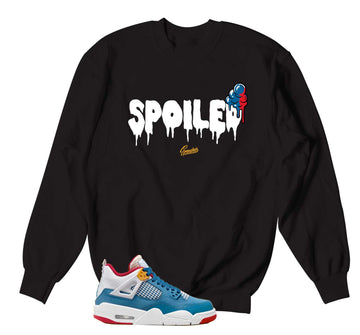 Retro 4 Messy Room Sweater - Spoiled - Black