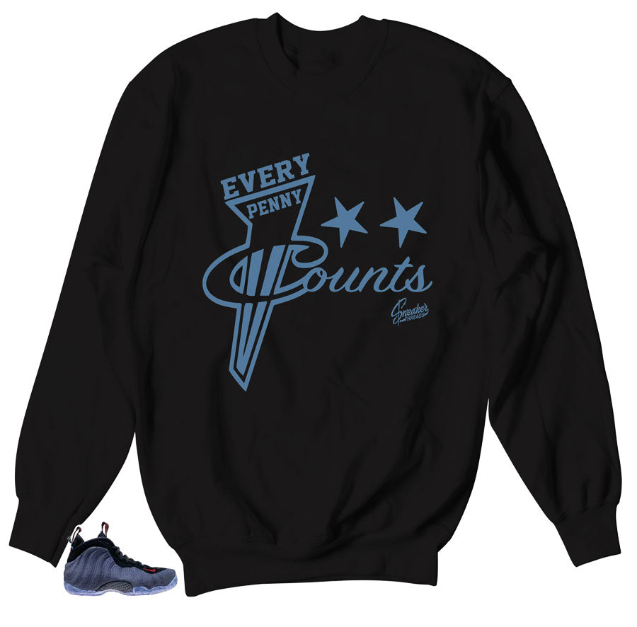 Denim Foamposite Every penny Sweater