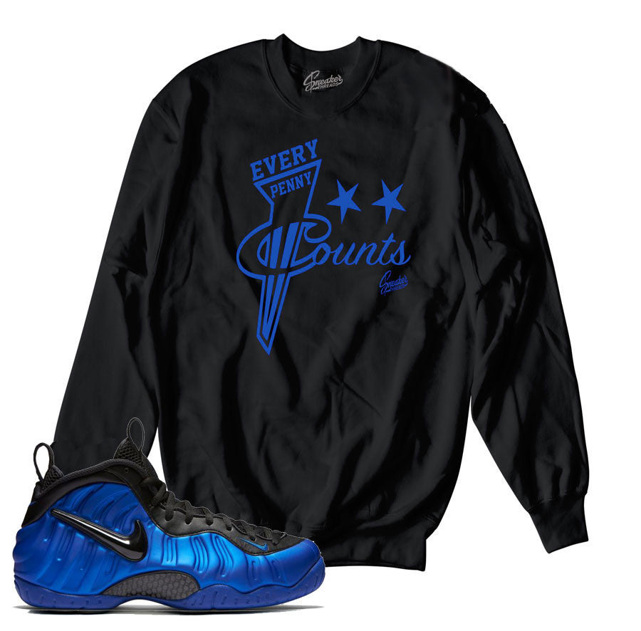 Sweater match foamposite hyper cobalt foam ben gordon crewneck.