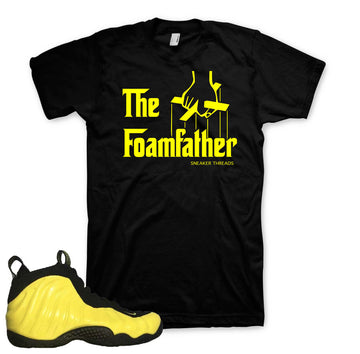 Foamposite optic yellow shirts match foam yellow sneaker tees.