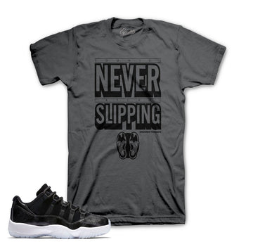 Match Jordan 11 barons tees retro 11's baron sneaker tee shirts.