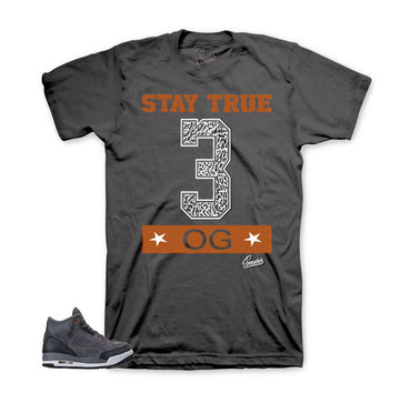 Jordan 3 anthracite tees match | Official sneaker matching tees.
