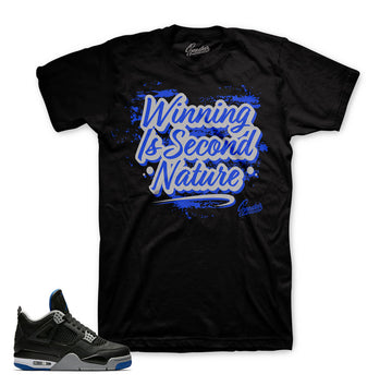 Alternate motorsports tee match retro 4 black royal shoes shirts.