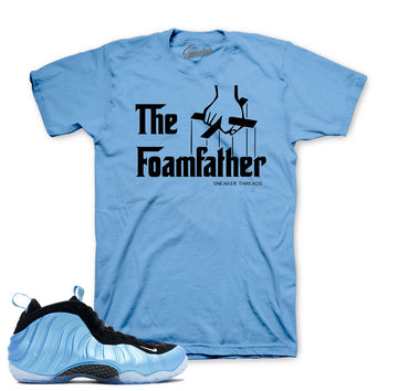 Shirts match foamposite university blue sneaker foam university tees.