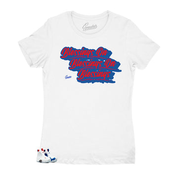 Foamposite USA Blessings Woman shirt to match for 4th of July