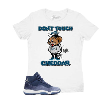 Womens Midnight Navy 11 Shirt - Cheddar - White