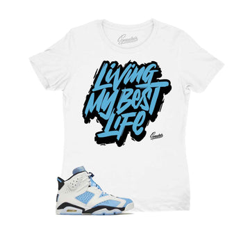 Womens Jordan 6 UNC sneaker tees