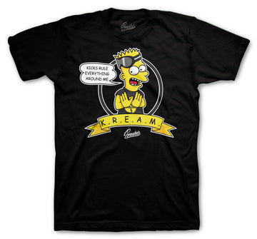 Retro 4 Lightning Shirt - Kream - Black