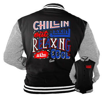 Retro 4 Loyal Blue Jacket - Chillin - Black