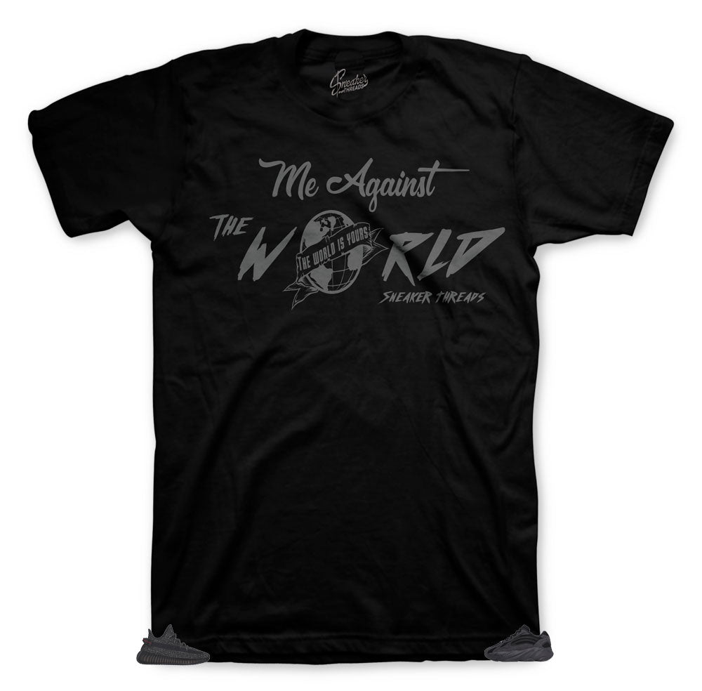 Yeezy boost 350 black matches shirts created to match perfectly with the yeezy black