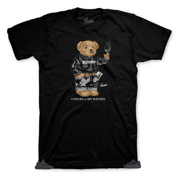 Yeezy black 350 and 700 matching shirts made to match the yeezy black sneakers