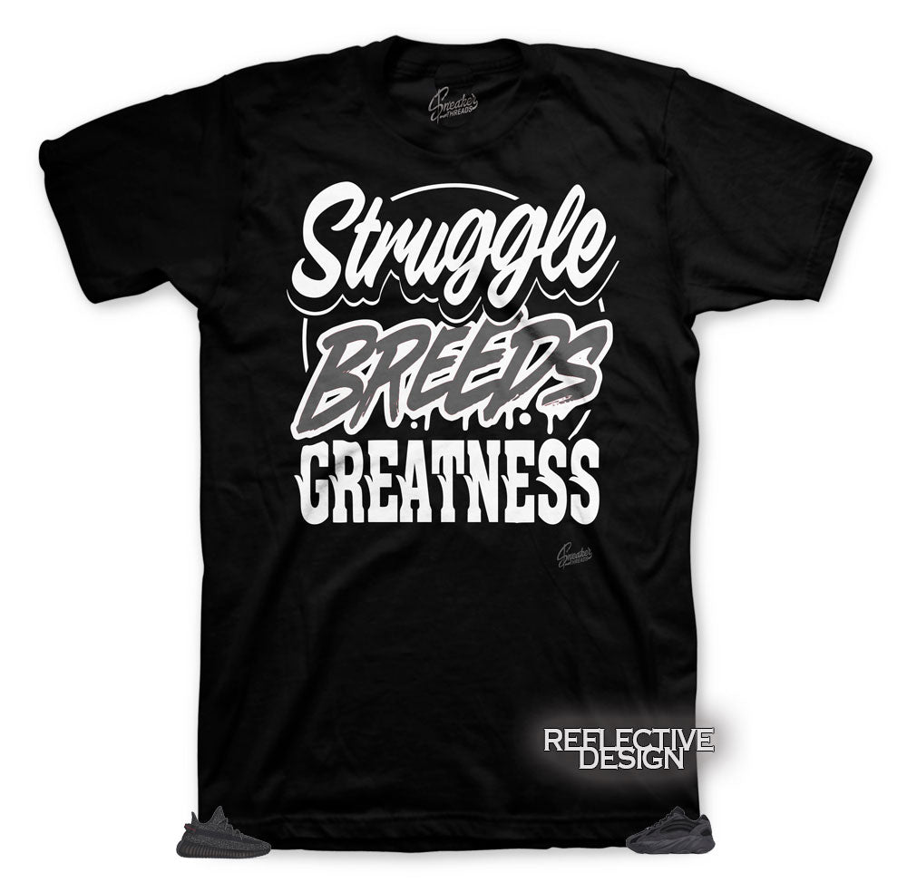 Yeezy black 350 boost and 700 vanta sneakers have matching t shirts to match