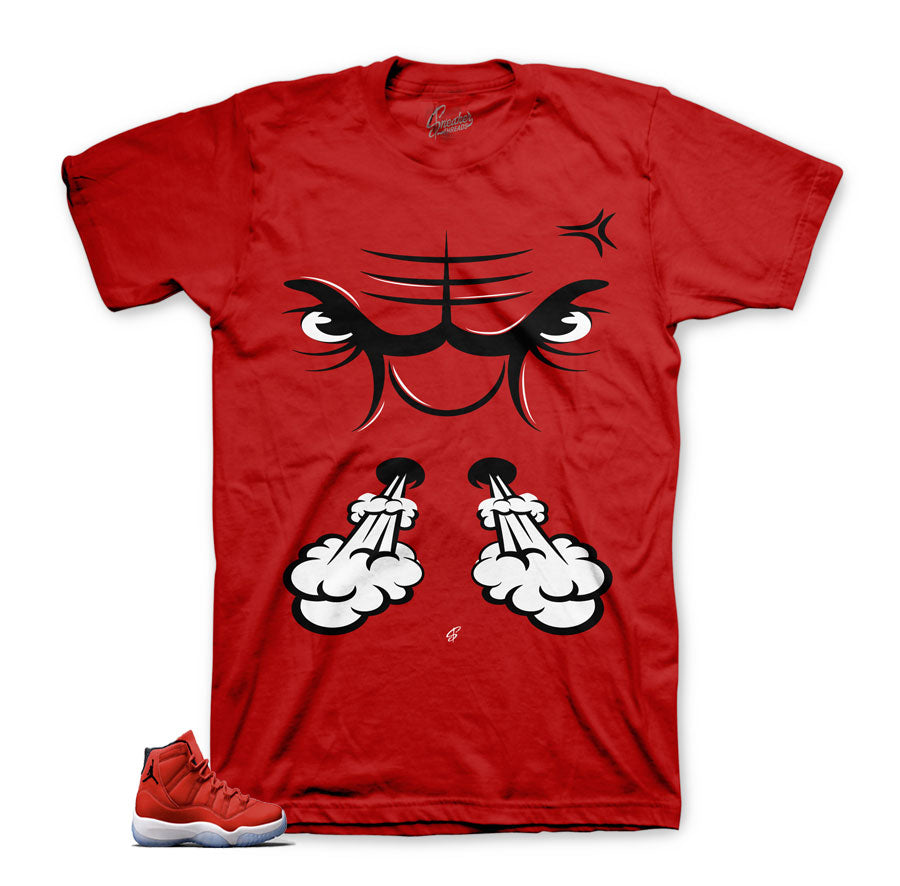 Jordan 11 win like 96 match shoes | Fresh pair sneaker tee.