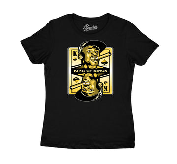 Uni Gold Jordan 9 matching womens tees