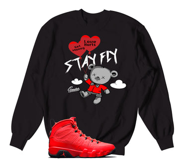 Jordan 9 Chile Red Sneaker Tees