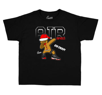 Kids tees match the Jordan 11 bred shoes