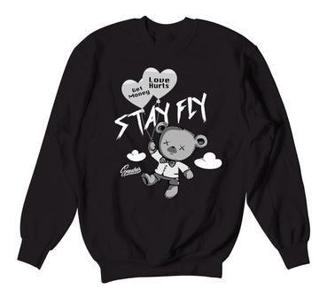 Sweatshirt collection has matching air max 90 chrome metallic collection