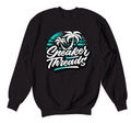 Sweaters match Jordan 13 island green shoes | Retro 13 island green