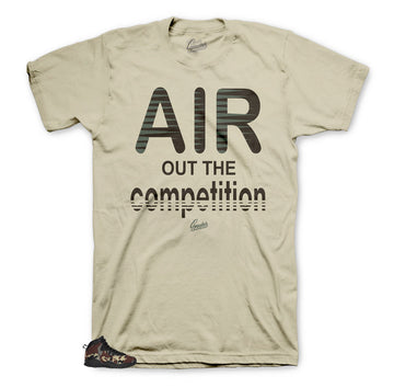 Jordan 10 Woodland Air Out the competition tee for shoes fit