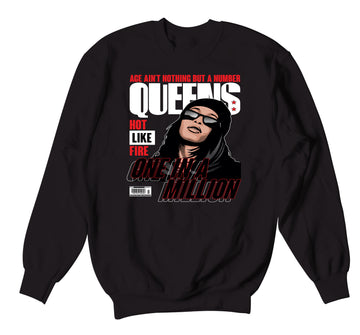 Retro 11 IE Bred Sweater - Queens - Black