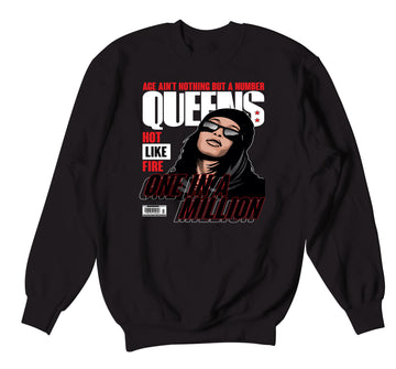 Retro 11 IE Bred Sweater -  Queens - Black