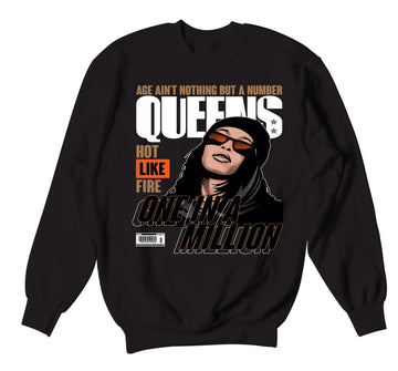 Retro 14 Winterized Sweater - Queens - Black