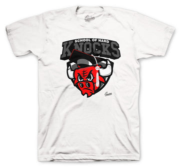 Retro 12 Dark Grey Shirt - Hard Knocks - White