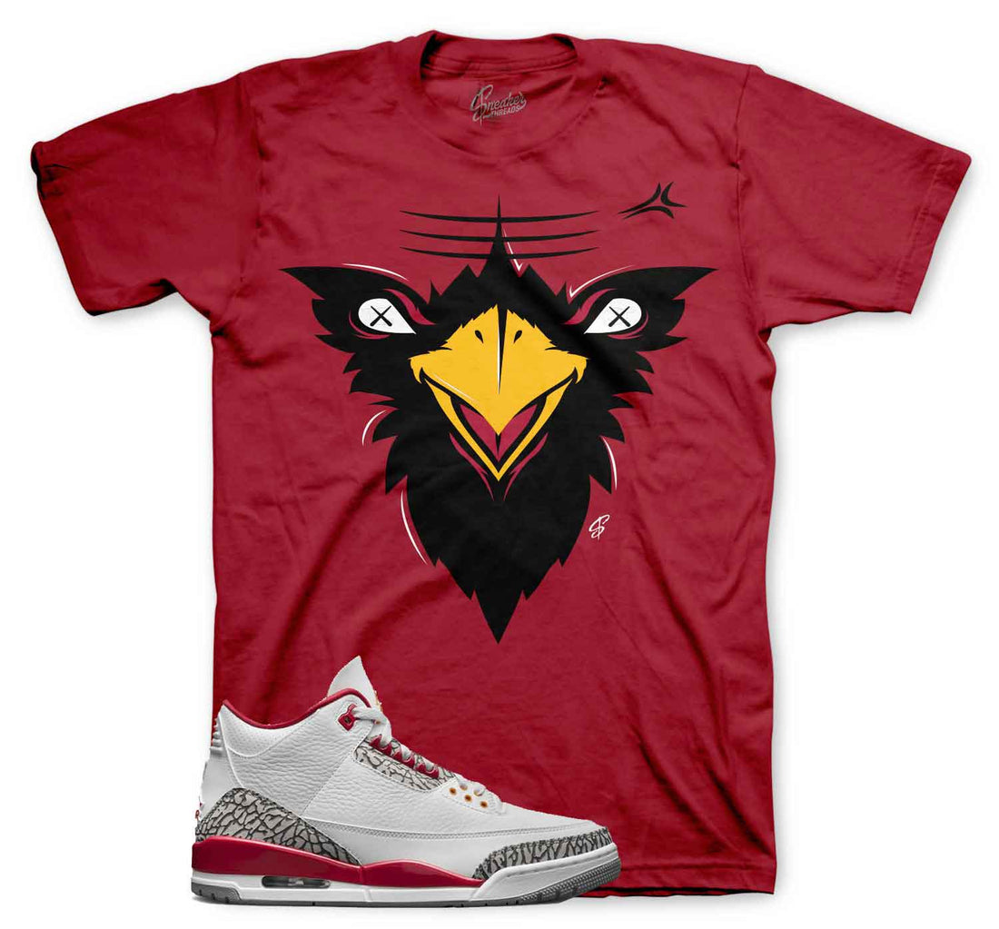Sneaker shirts | Cardinal Red Jordan 3