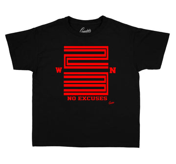 retro Jordan 11 bred sneakers have matching kids collection of tees