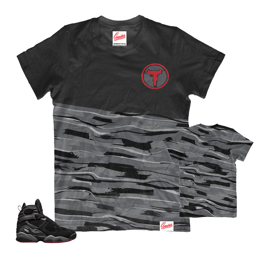 Jordan 8 Bred Sneaker Tee Shirts