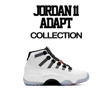 Sneaker Tees Match Jordan 11 Adapt Retro 11s Adapt white sneakers.