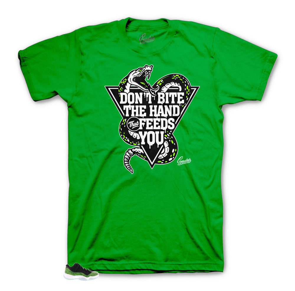 Jordan 11 Green Snakeskin Shirts