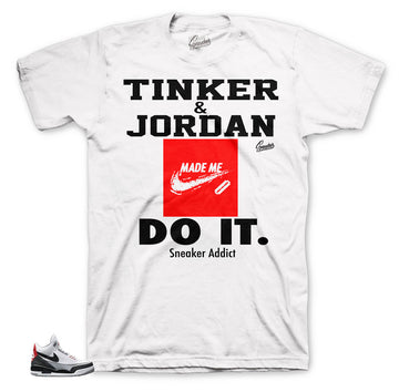 Jordan 3 Tinker Hatfield Shirts Match Retro 3 NRG Cement Tinker.