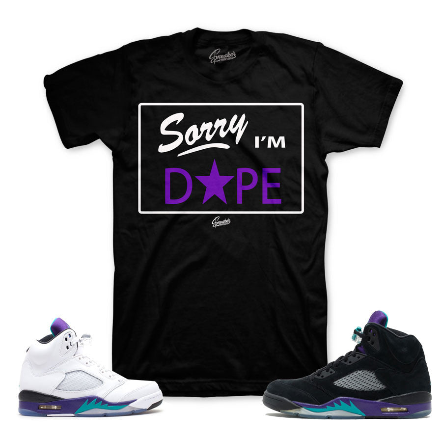 Jordan 5 Grape Shirts