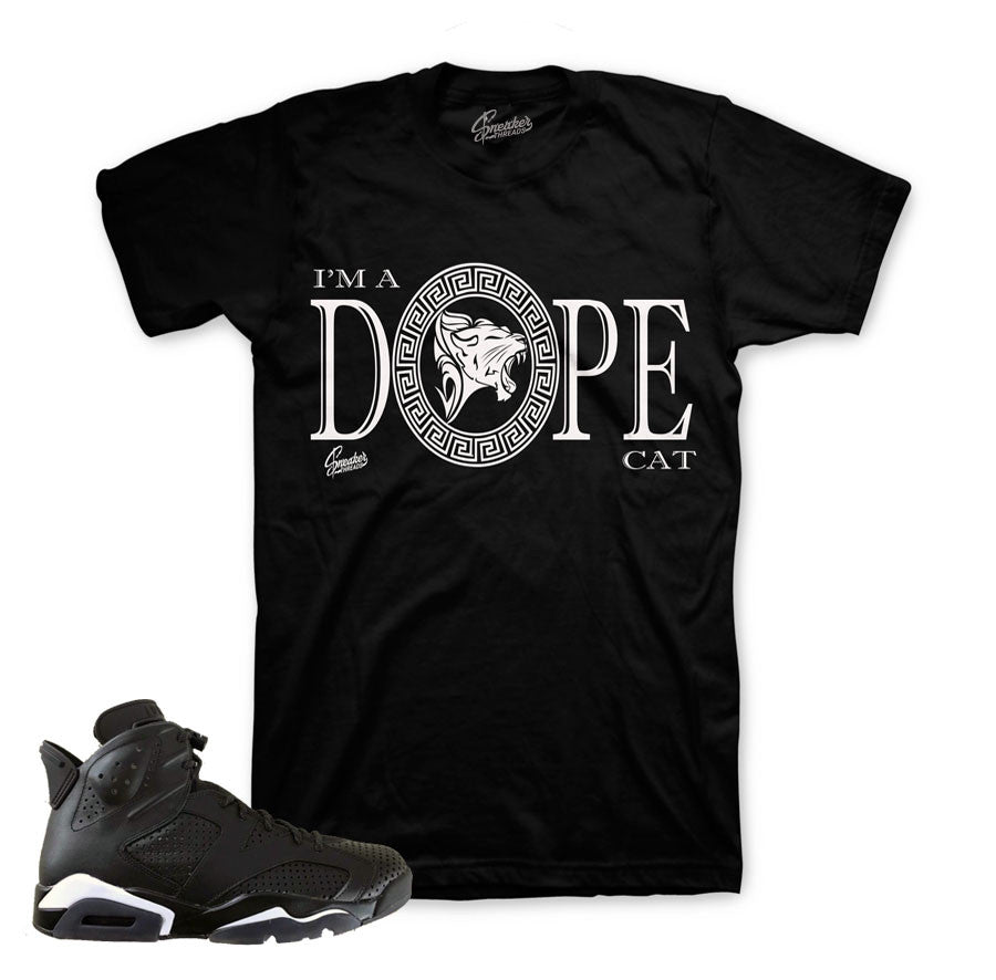 Jordan 6 Black Cat Sneaker Matching Shirts And Tees