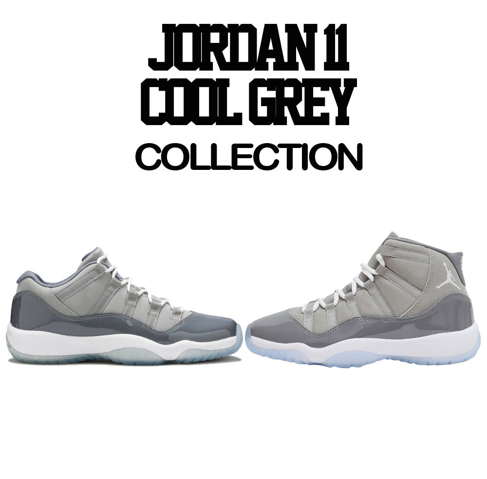 Jordan 11 Cool Grey Sneaker tees | Sneaker outfits match cool grey 11