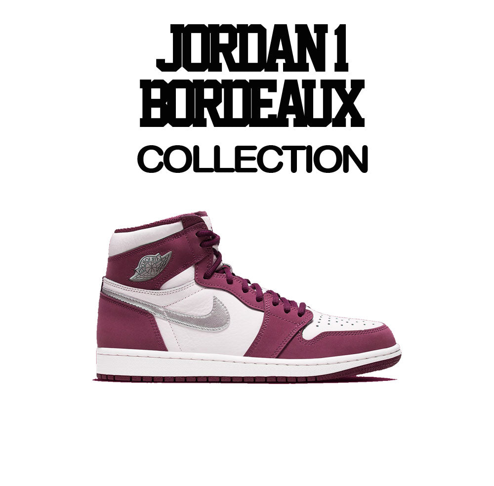 Air Jordan 1 Bordeaux Sneaker Tees And Matching Outfits For OG 1s