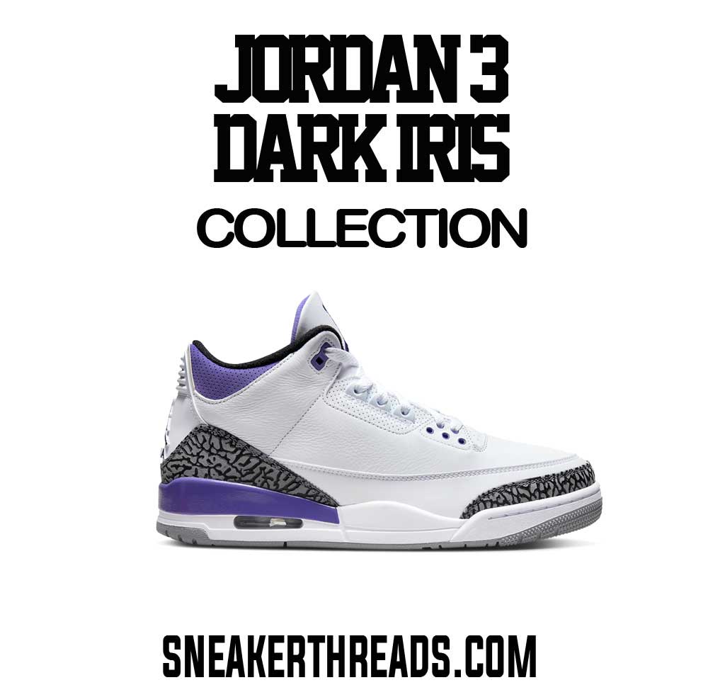 Jordan 3 Dark Iris Sneaker Shirts & Outfits