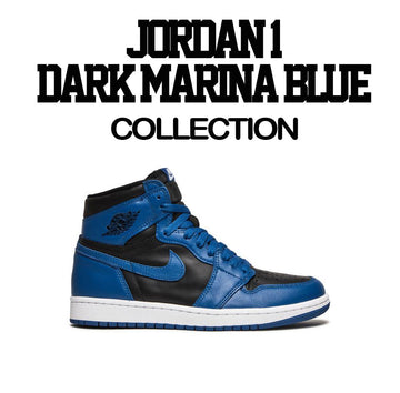 Jordan 1 Dark Marina Blue Sneaker Shirts And Matching Outfits For AJ1