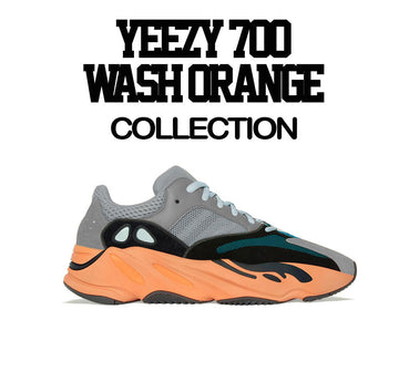 Sneaker tees match Yeezy 700 wash orange shoes wash orange yeezy shirt
