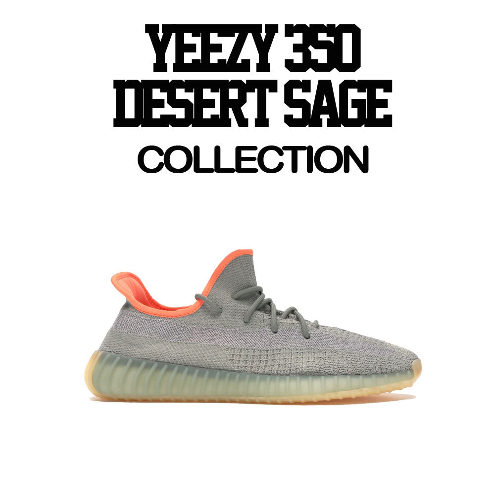 Yeezy Desert Sage Sneaker tees Match Yeezy Boost 350 shoes.