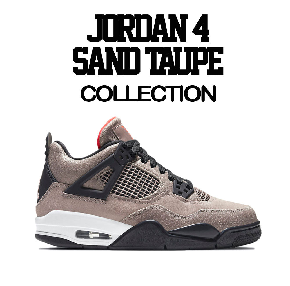 Jordan 4 Taupe Haze Sneaker tees Match Retro 4s Taupe Infrared Shoes
