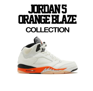 Sneaker Tees Match Jordan 5 Orange Blaze retro 5 Shattered Backboard 