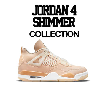 Sneaker tees to match shimmer Jordan retro 4 sneakers perfectly.