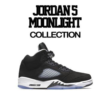 Matching sneaker tees for Jordan 5 moonlight oreo sneakers.