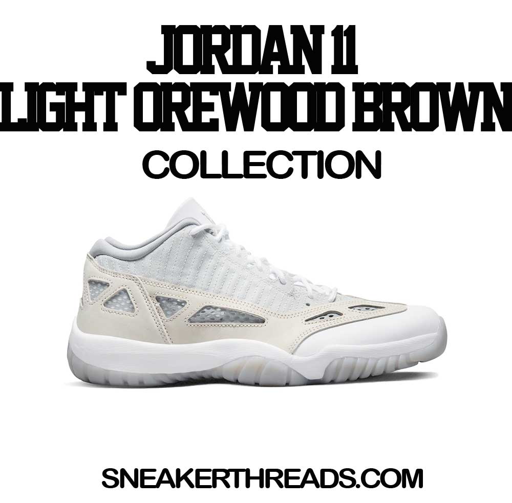 Jordan 11 Low Light Orwood Brown Sneaker Tees & Shirts